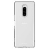 Силиконовый чехол для Sony Xperia 1 TPU 1мм Прозрачный глянцевый