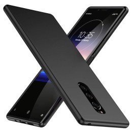 Силиконовый чехол для Sony Xperia 1 TPU 0.8мм Черный матовый