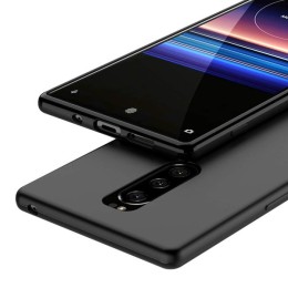 Силиконовый чехол для Sony Xperia 1 TPU 0.8мм Черный матовый