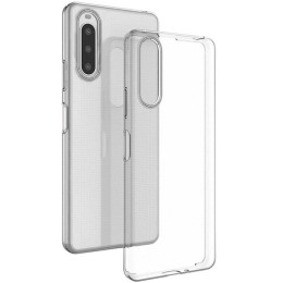 Силиконовый чехол для Sony Xperia 10 IV TPU 1мм с бортиком Прозрачный