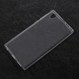 Силиконовый чехол для Sony Xperia L1 TPU 1мм Прозрачный глянцевый