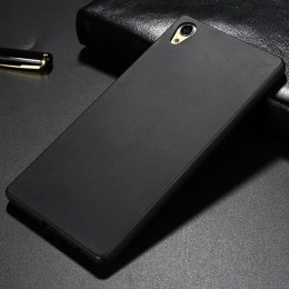 Силиконовый чехол для Sony Xperia L1 TPU 0.8мм Черный матовый