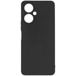 Силиконовый чехол для Tecno Camon 19 Soft Matte с микрофиброй Черный