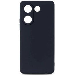 Силиконовый чехол для Tecno Camon 20 / Tecno Camon 20 Pro Soft Matte с микрофиброй Черный