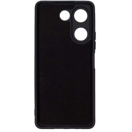Силиконовый чехол для Tecno Camon 20 / Tecno Camon 20 Pro Soft Matte с микрофиброй Черный