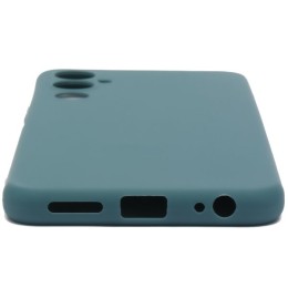 Силиконовый чехол для Tecno Pova 4 Soft Matte с защитой камеры Лазурный