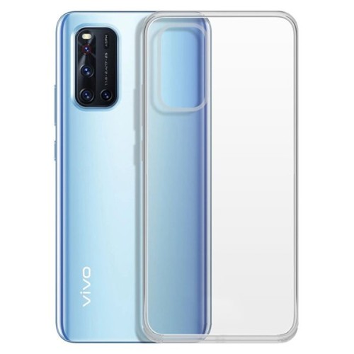 Силиконовый чехол для Vivo V19 TPU 1мм Прозрачный глянцевый