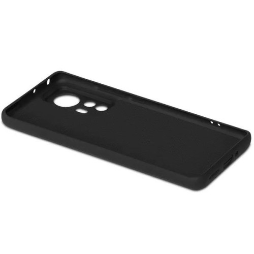 Силиконовый чехол для Xiaomi 12 TPU 1мм защитой камеры Черный