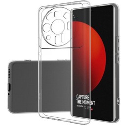 Силиконовый чехол для Xiaomi 12S Ultra TPU 1мм с защитой камеры Прозрачный