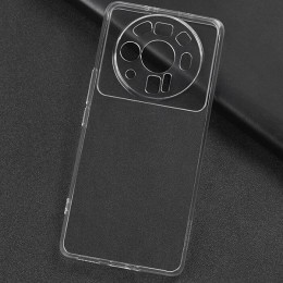 Силиконовый чехол для Xiaomi 12S Ultra TPU 1мм с защитой камеры Прозрачный