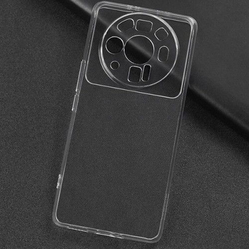 Силиконовый чехол для Xiaomi 12S Ultra TPU 1мм с защитой камеры Прозрачный