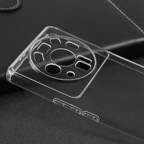 Силиконовый чехол для Xiaomi 12S Ultra TPU 1мм с защитой камеры Прозрачный
