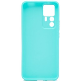 Силиконовый чехол для Xiaomi 12T Soft Matte с защитой камеры Бирюзовый