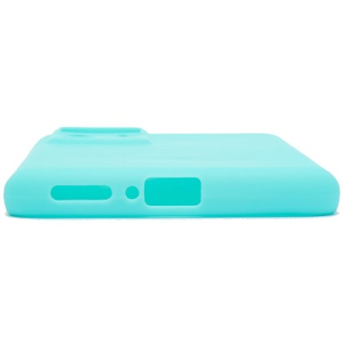 Силиконовый чехол для Xiaomi 12T Soft Matte с защитой камеры Бирюзовый