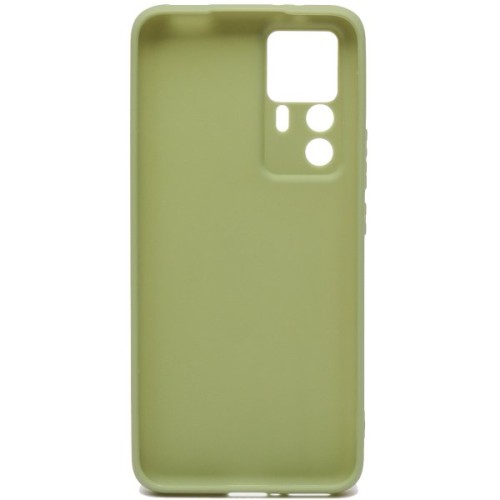 Силиконовый чехол для Xiaomi 12T Soft Matte с защитой камеры Оливковый