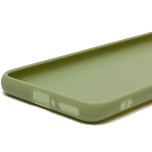 Силиконовый чехол для Xiaomi 12T Soft Matte с защитой камеры Оливковый