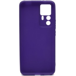 Силиконовый чехол для Xiaomi 12T Soft Matte с защитой камеры Сиреневый