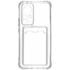 Силиконовый чехол для Xiaomi 12T Silicone Card Holder Case с защитой камеры Прозрачный