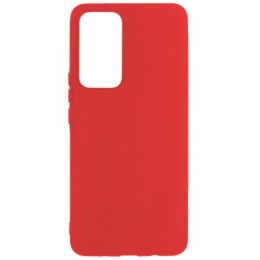 Силиконовый чехол для Xiaomi 12T Pro Soft Matte с микрофиброй Красный