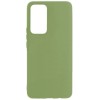 Силиконовый чехол для Xiaomi 12T Pro Soft Matte с микрофиброй Оливковый