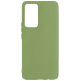 Силиконовый чехол для Xiaomi 12T Pro Soft Matte с микрофиброй Оливковый