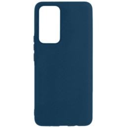 Силиконовый чехол для Xiaomi 12T Pro Soft Matte с микрофиброй Синий