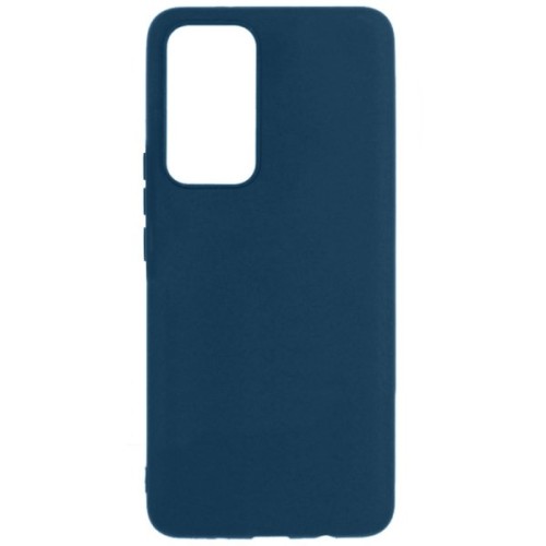 Силиконовый чехол для Xiaomi 12T Pro Soft Matte с микрофиброй Синий