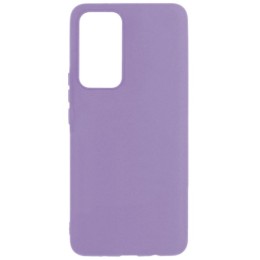 Силиконовый чехол для Xiaomi 12T Pro Soft Matte с микрофиброй Сиреневый