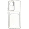 Силиконовый чехол для Xiaomi 12T Pro Silicone Card Holder Case с защитой камеры Прозрачный