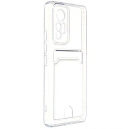 Силиконовый чехол для Xiaomi 12 Lite iBox Crystal с кардхолдером Прозрачный