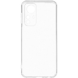 Силиконовый чехол для Xiaomi 12 Pro TPU 1мм с защитой камеры Прозрачный