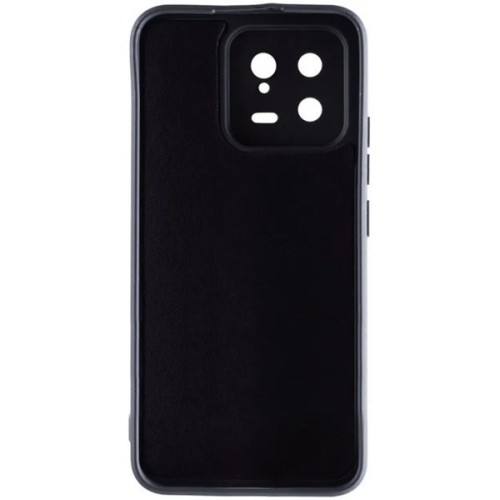 Силиконовый чехол для Xiaomi 13 Soft Matte с микрофиброй Черный