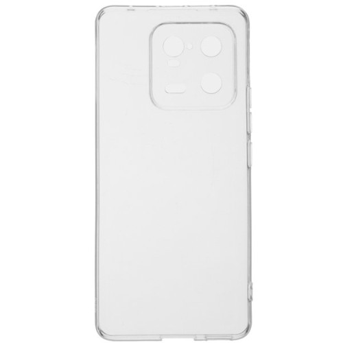 Силиконовый чехол для Xiaomi 13 TPU 1мм с защитой камеры Прозрачный
