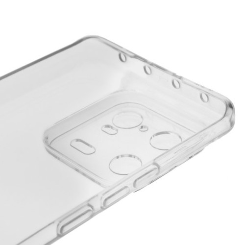 Силиконовый чехол для Xiaomi 13 TPU 1мм с защитой камеры Прозрачный
