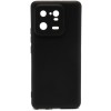 Силиконовый чехол для Xiaomi 13 TPU 1мм с защитой камеры Черный