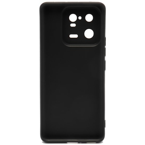 Силиконовый чехол для Xiaomi 13 TPU 1мм с защитой камеры Черный