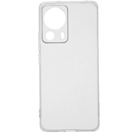 Силиконовый чехол для Xiaomi 13 Lite TPU 1мм с защитой камеры Прозрачный