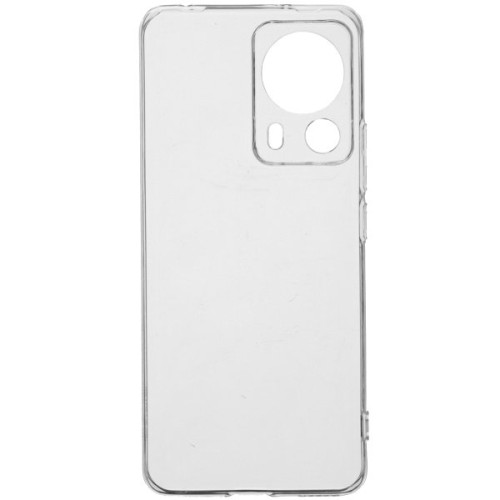 Силиконовый чехол для Xiaomi 13 Lite TPU 1мм с защитой камеры Прозрачный