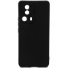 Силиконовый чехол для Xiaomi 13 Lite TPU 1мм с защитой камеры Черный