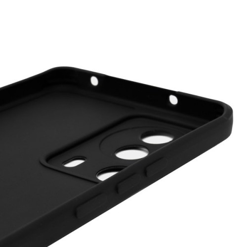 Силиконовый чехол для Xiaomi 13 Lite TPU 1мм с защитой камеры Черный