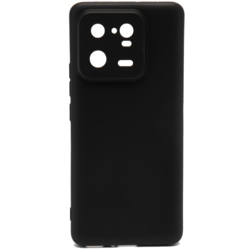 Силиконовый чехол для Xiaomi 13 Pro TPU 1мм с защитой камеры Черный
