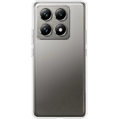 Силиконовый чехол для Xiaomi 14T TPU mp 1.5mm с защитой камеры Прозрачный