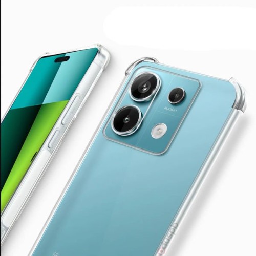 Силиконовый чехол для Xiaomi Redmi Note 13 Pro TPU mp 1.5mm с защитой камеры Прозрачный
