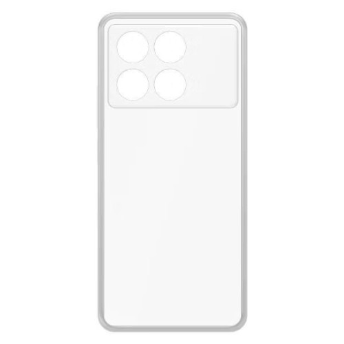 Силиконовый чехол для Xiaomi Poco X6 Pro TPU mp 1.5mm с защитой камеры Прозрачный