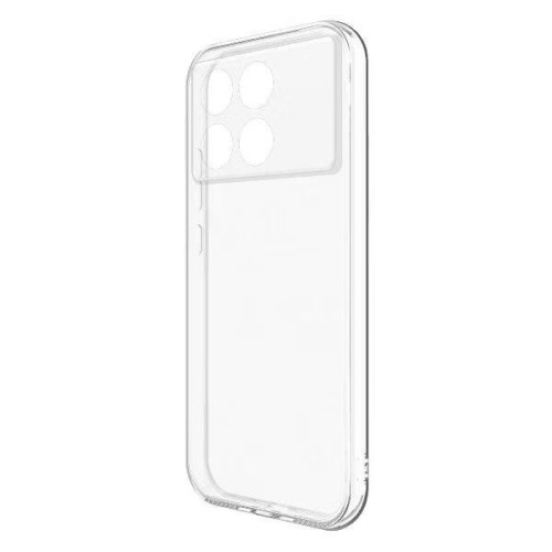 Силиконовый чехол для Xiaomi Poco X6 Pro TPU mp 1.5mm с защитой камеры Прозрачный