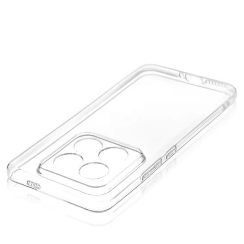 Чехол-накладка для Xiaomi Redmi Note 14 Pro 5G Red Line с защитой камеры Прозрачный