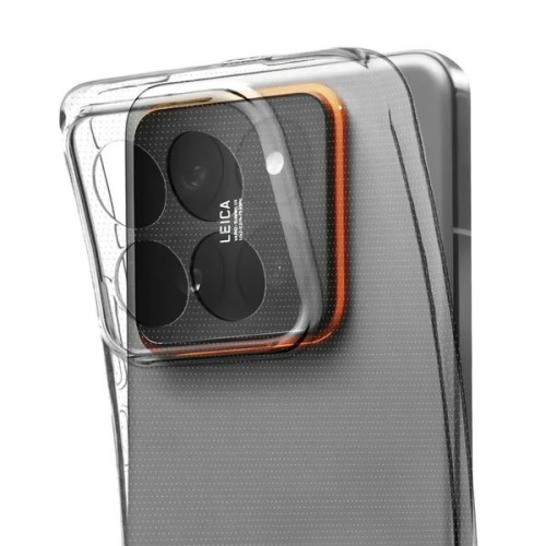 Чехол-накладка для Xiaomi Redmi Note 14 Pro 5G Red Line с защитой камеры Прозрачный