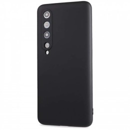 Силиконовый чехол для Xiaomi Mi 10 TPU 1мм Черный матовый