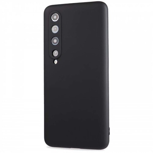 Силиконовый чехол для Xiaomi Mi 10 TPU 1мм Черный матовый