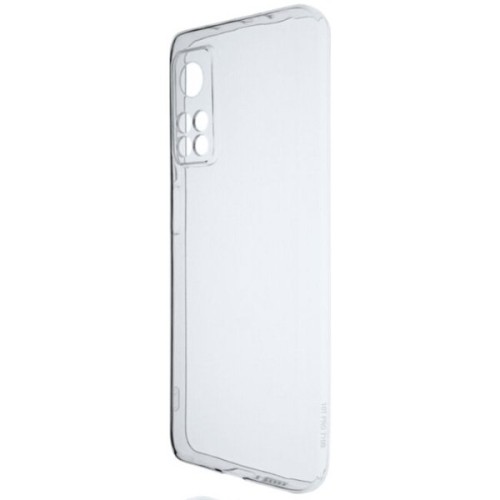 Силиконовый чехол для Xiaomi Mi 10T TPU 1мм с защитой камеры Прозрачный глянцевый